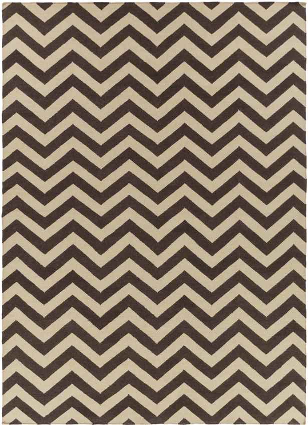 Escondido Modern Dark Brown Area Rug