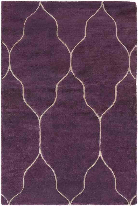 Flagstaff Modern Eggplant/Brown Area Rug