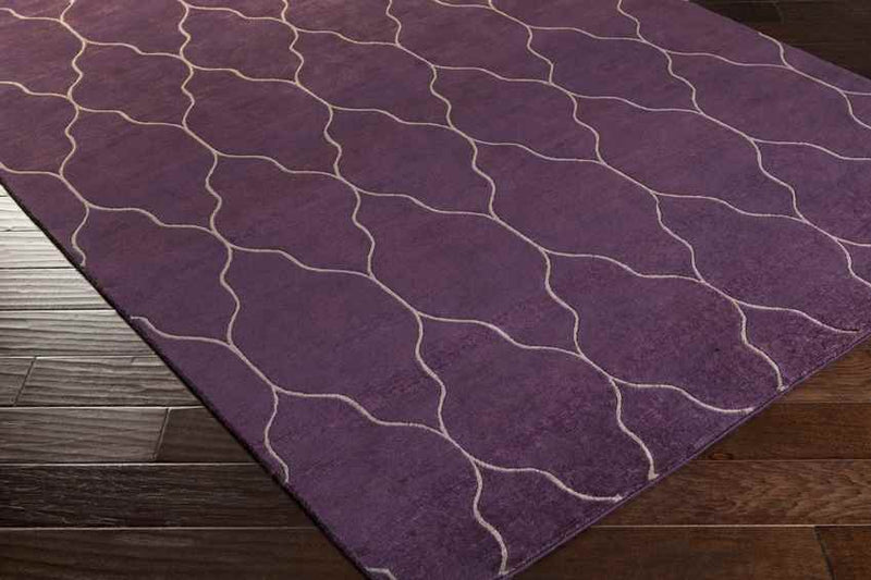 Flagstaff Modern Eggplant/Brown Area Rug