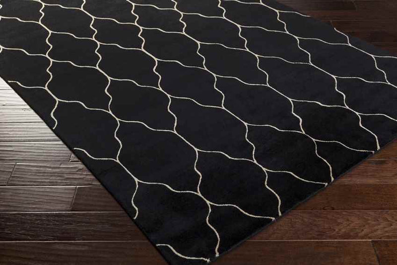 Flagstaff Modern Black/Beige Area Rug