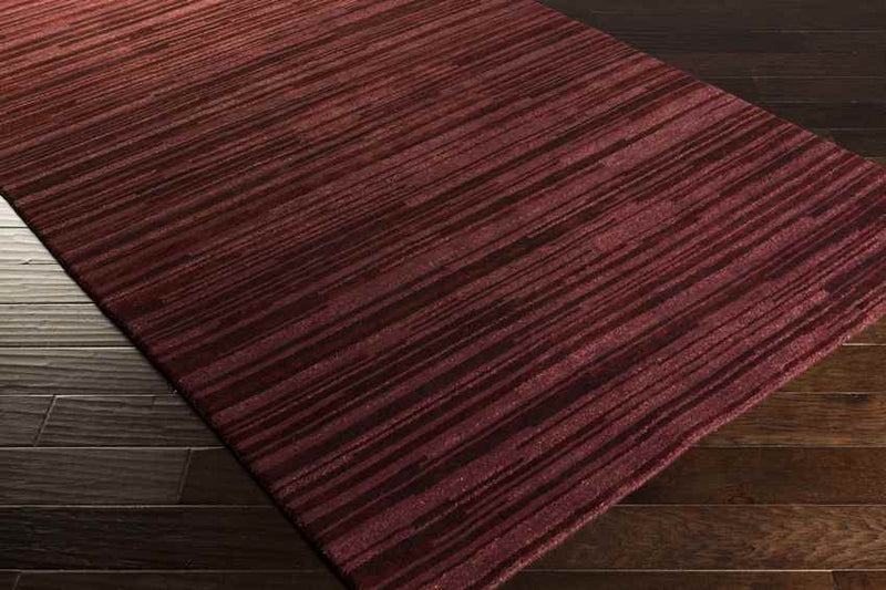 Florala Modern Burgundy Area Rug