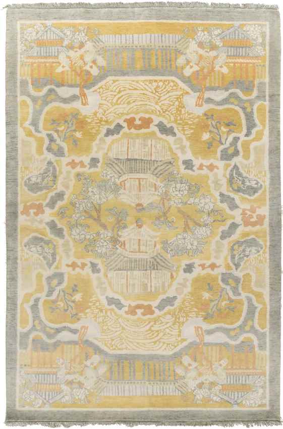 Foley Traditional Wheat/Dark Green Area Rug