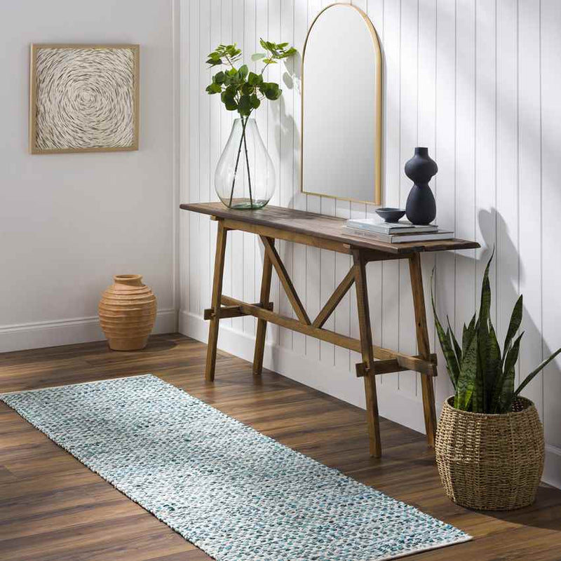 Sharice Modern Teal Area Rug