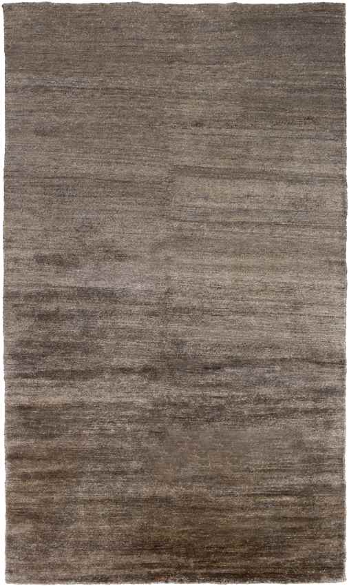 Forkland Modern Dark Brown Area Rug