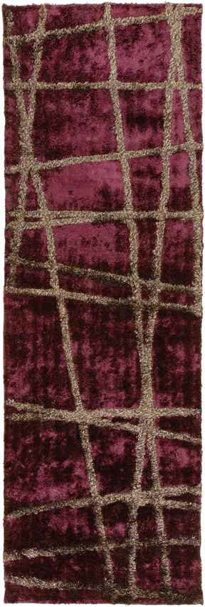 Birchwood Modern Wine/Raisin Area Rug