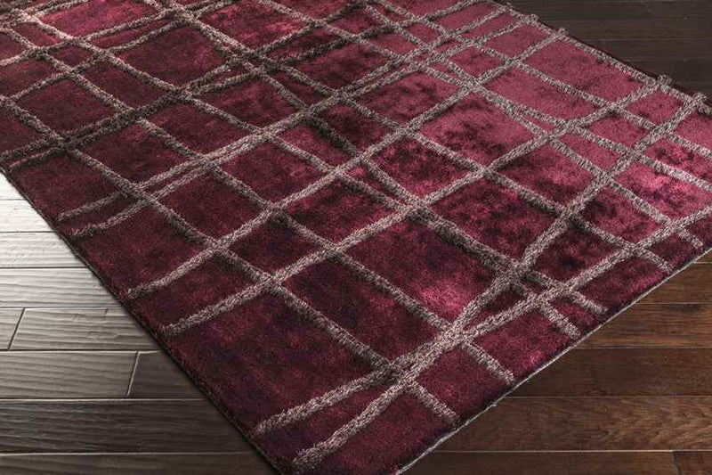 Birchwood Modern Wine/Raisin Area Rug