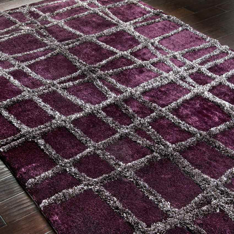 Birchwood Modern Wine/Raisin Area Rug