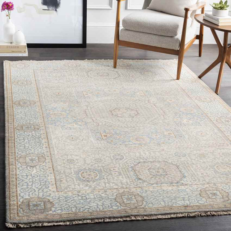 Sidonie Traditional Aqua Area Rug