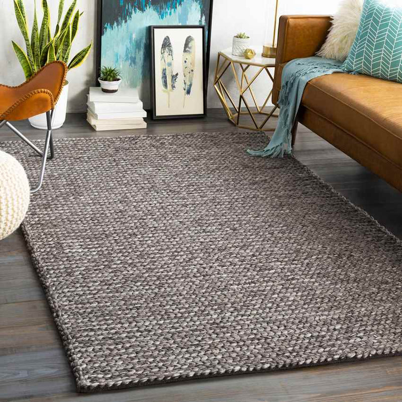 Travis Modern Charcoal Area Rug