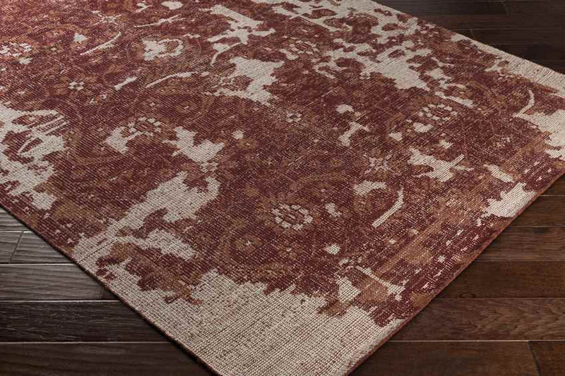 Gerald Traditional Dark Red Area Rug