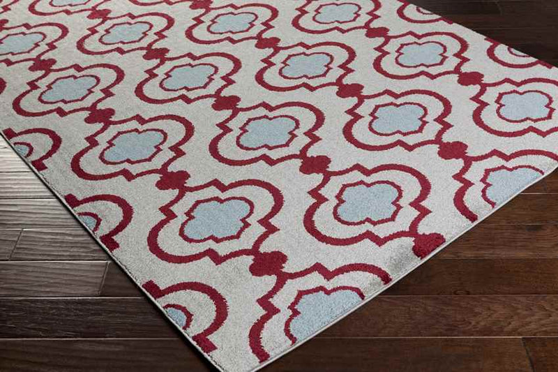 Epernay Cottage Dark Red Area Rug