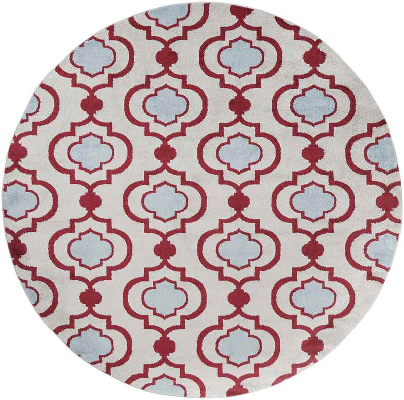 Epernay Cottage Dark Red Area Rug