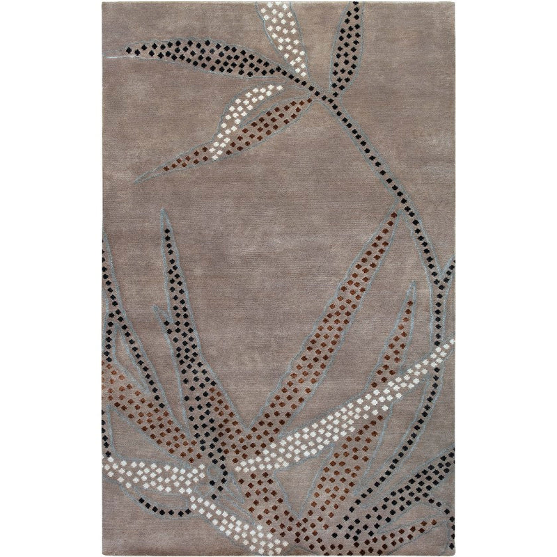 Gwinnett Modern Brown Area Rug