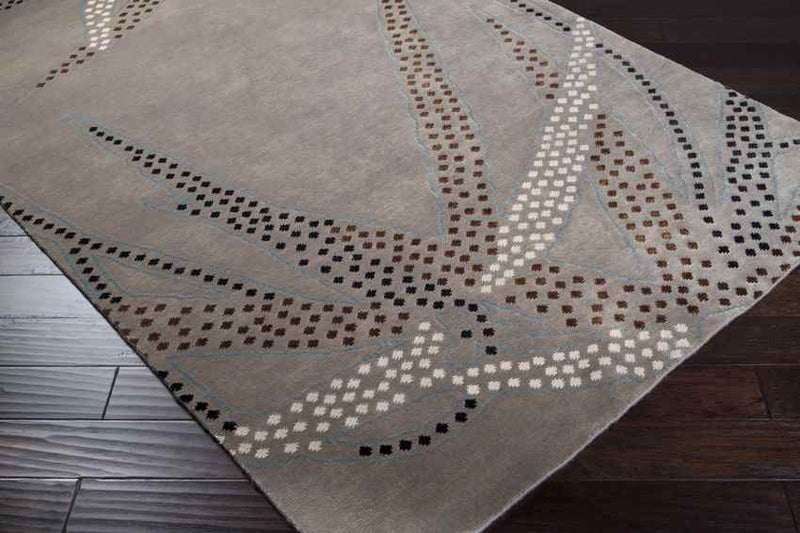 Gwinnett Modern Brown Area Rug