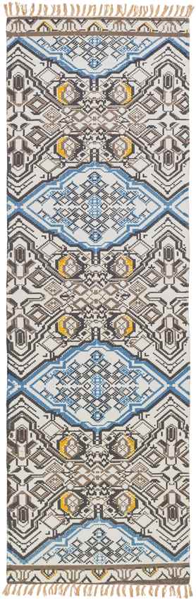 Haleburg Global Brown/Blue Area Rug