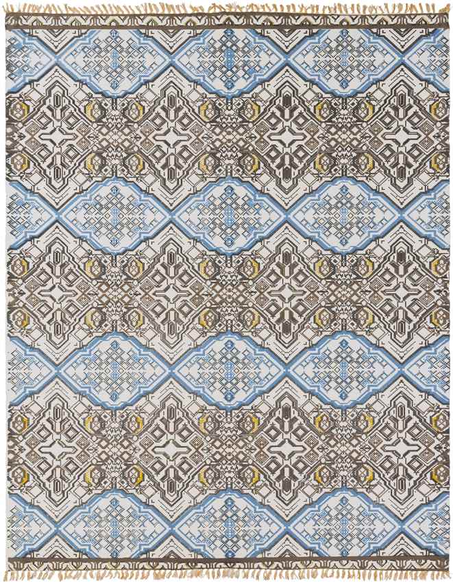 Haleburg Global Brown/Blue Area Rug