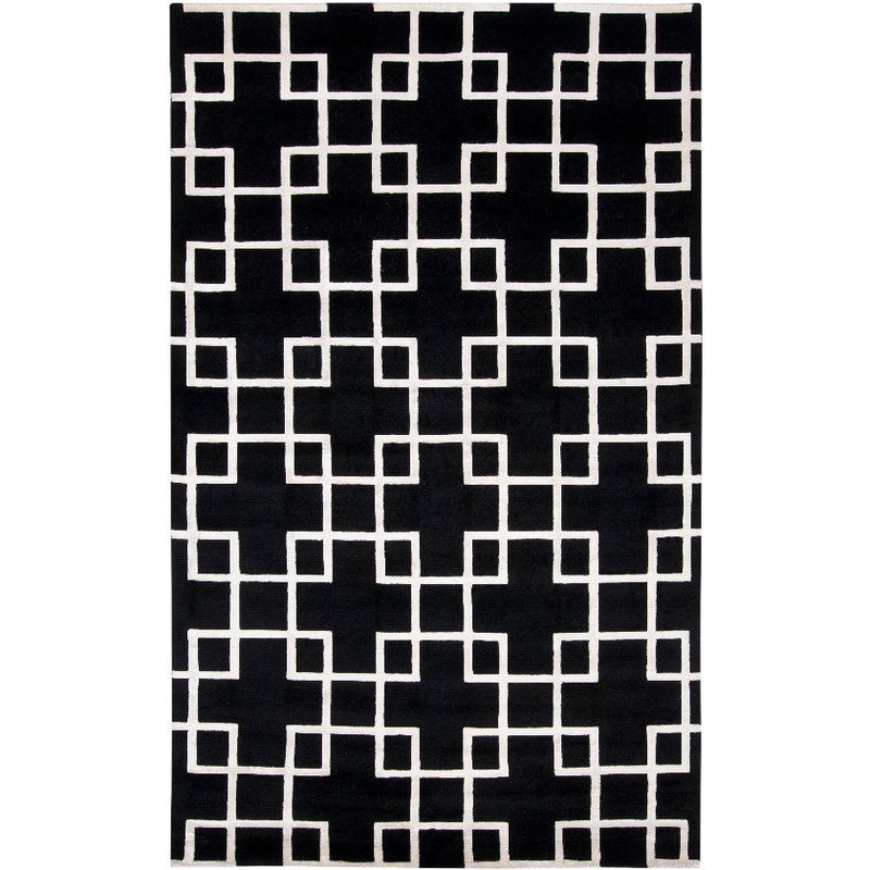 Headland Modern Black Area Rug