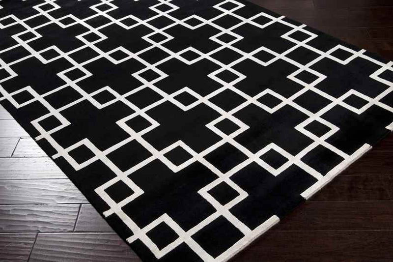 Headland Modern Black Area Rug