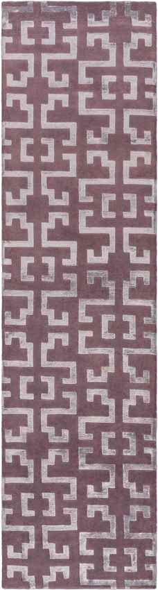 Hazlehurst Modern Eggplant/Mauve Area Rug