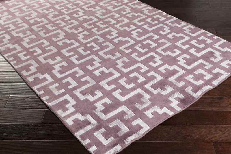 Hazlehurst Modern Eggplant/Mauve Area Rug