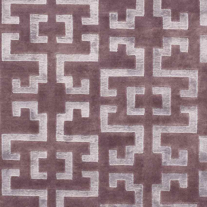 Hazlehurst Modern Eggplant/Mauve Area Rug