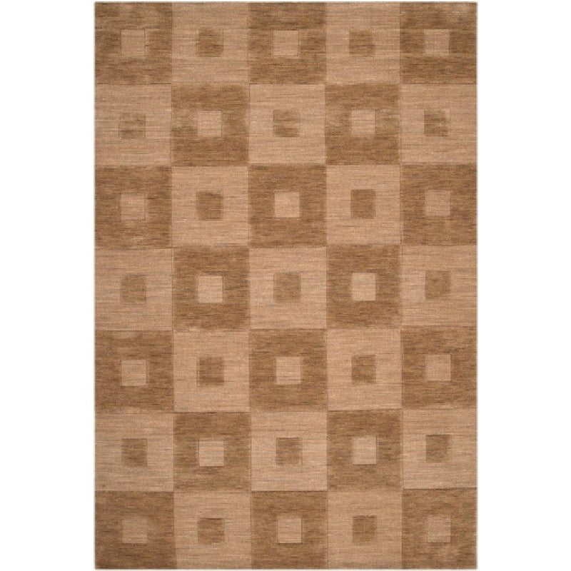 Hesperia Modern Light Brown Area Rug