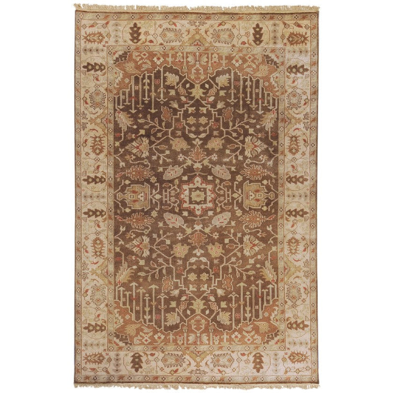 Hindsville Traditional Khaki/Taupe Area Rug