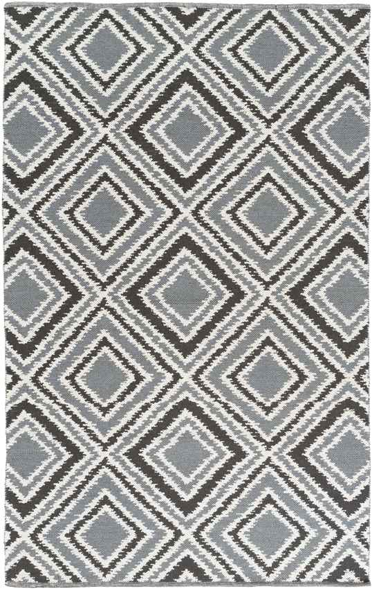 Holyoke Modern Pewter & Jet Black Area Rug