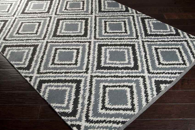 Holyoke Modern Pewter & Jet Black Area Rug