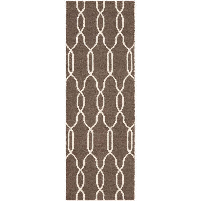 Homewood Modern Dark Brown Area Rug