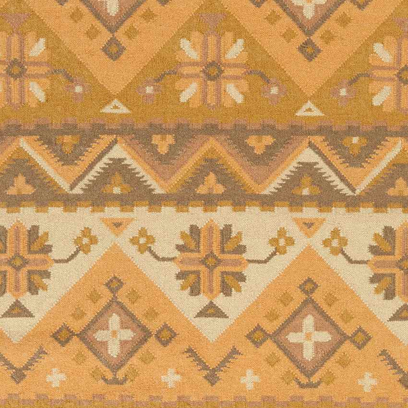 Claudette Rustic Bright Orange Area Rug