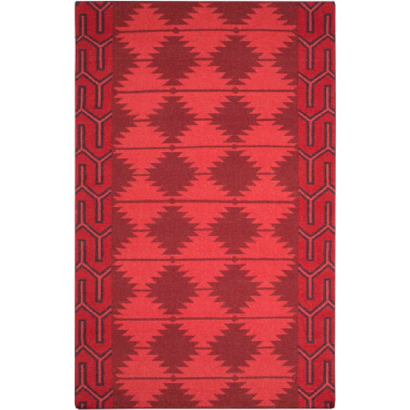 Hunter Global Burgundy/Red/Black Area Rug