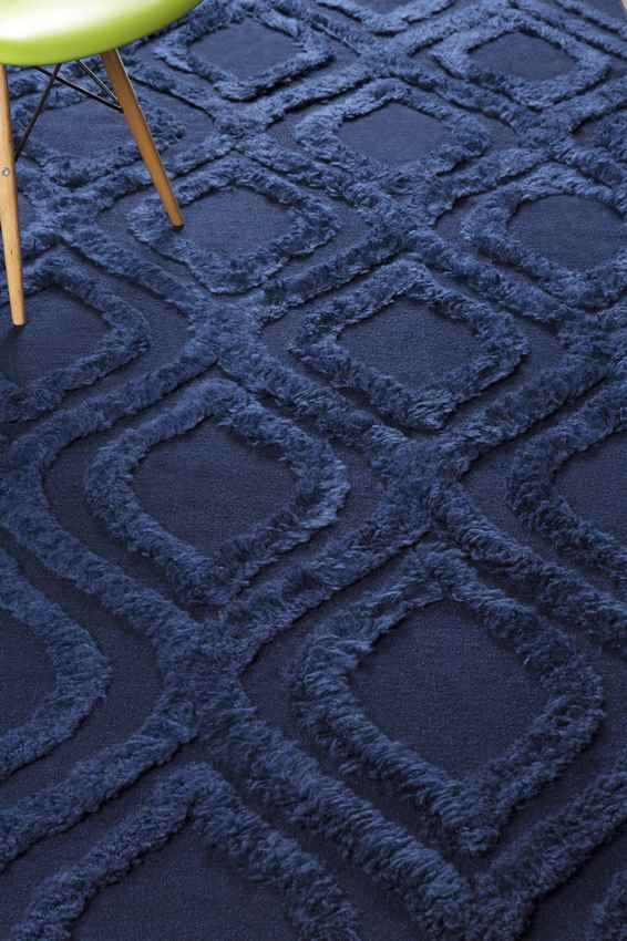 Hydaburg Modern Navy Area Rug