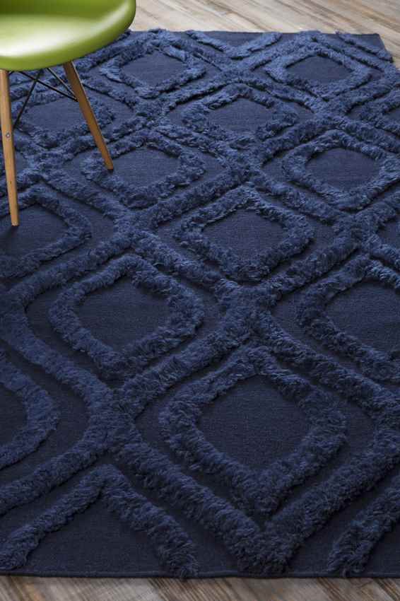 Hydaburg Modern Navy Area Rug