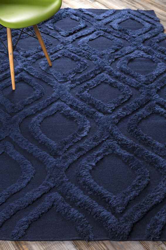 Hydaburg Modern Navy Area Rug