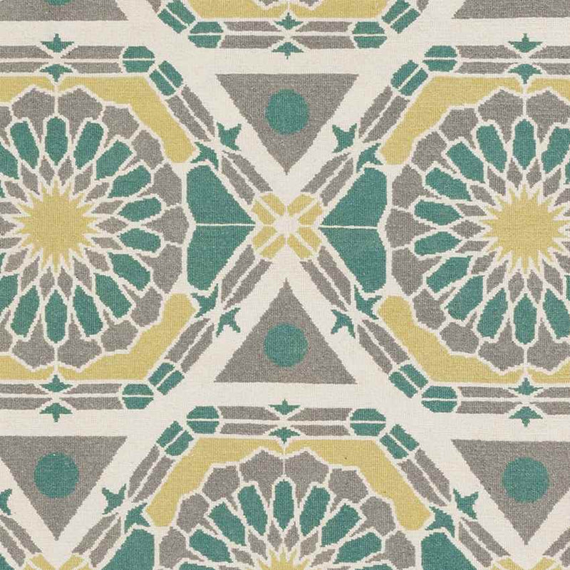 Ignacio Modern Green/Yellow Area Rug