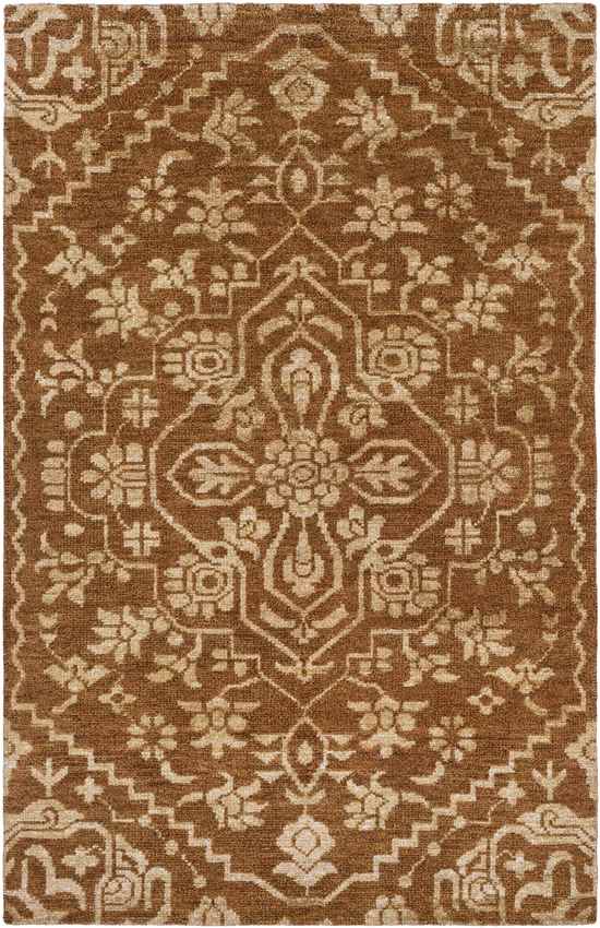 Bedworth Traditional Burnt Orange Area Rug