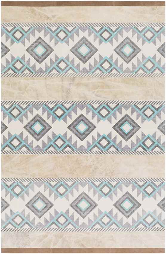 Kingsburg Modern Aqua Area Rug