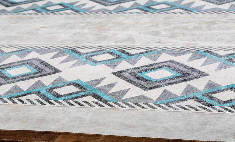 Kingsburg Modern Aqua Area Rug