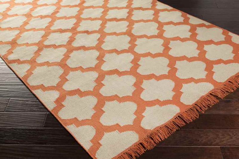 Kobuk Modern Rust/Beige Area Rug