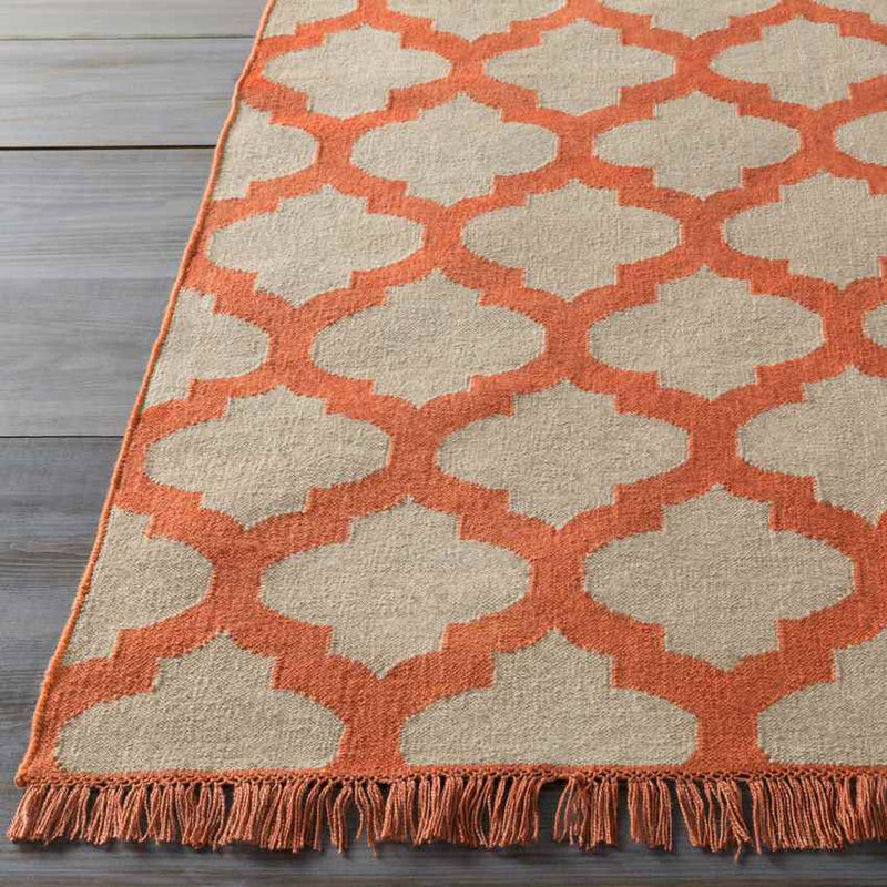 Kobuk Modern Rust/Beige Area Rug