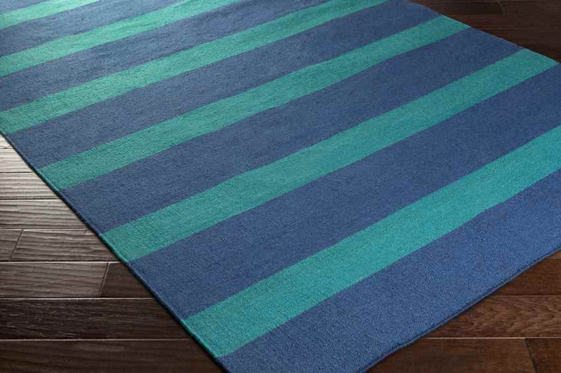 Koyuk Modern Blue/Green Area Rug