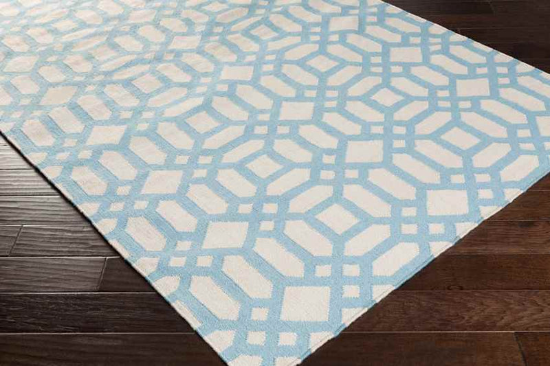 Koyukuk Modern Beige/Blue Area Rug