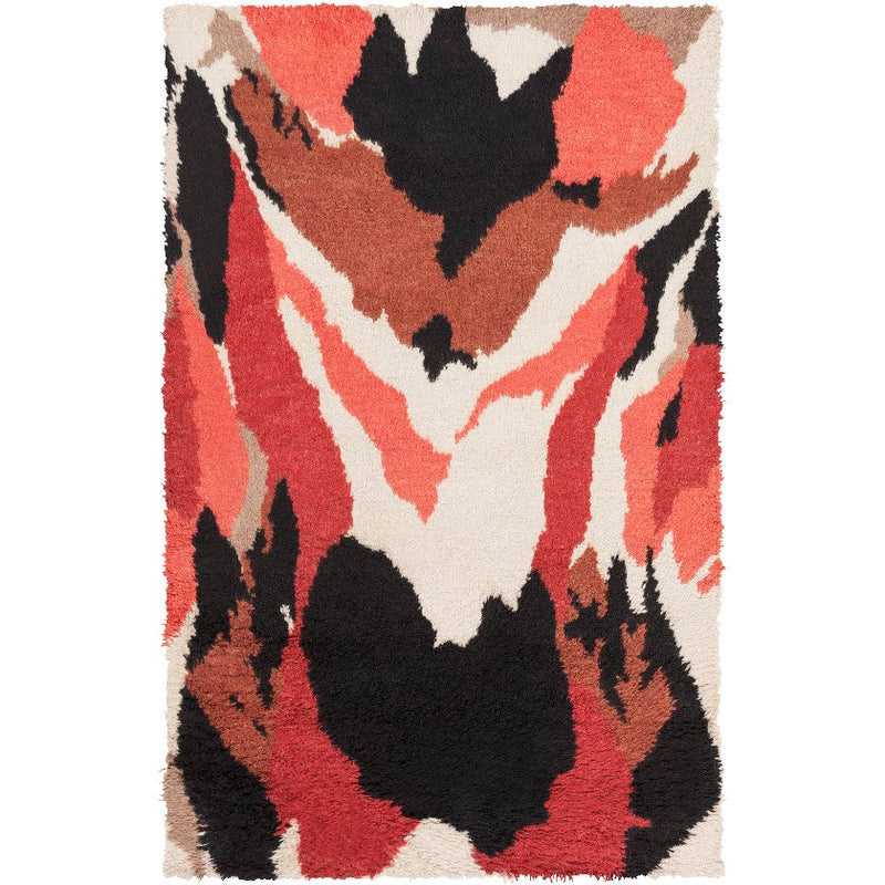 Lake Modern Khaki/Burnt Orange Area Rug