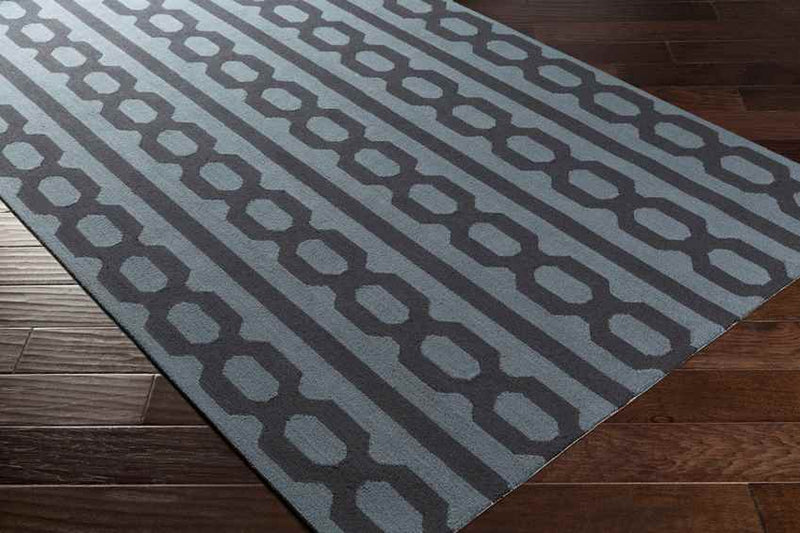 Lakeland Modern Denim/Black Area Rug