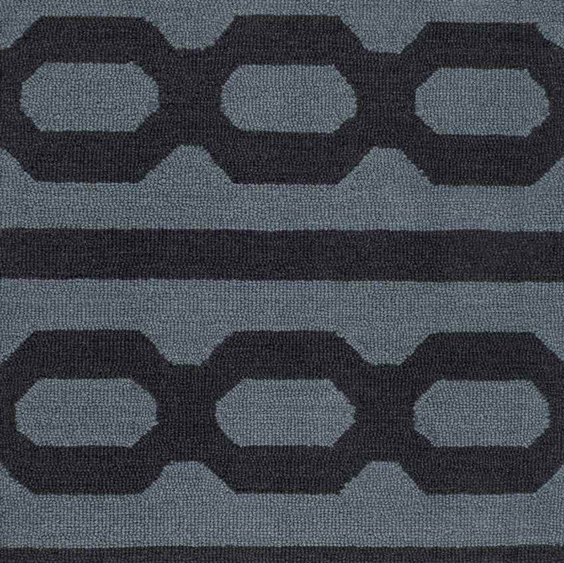 Lakeland Modern Denim/Black Area Rug