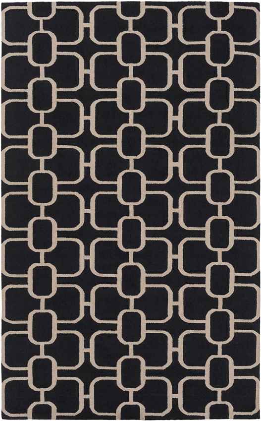 Lakeport Modern Black/Beige Area Rug