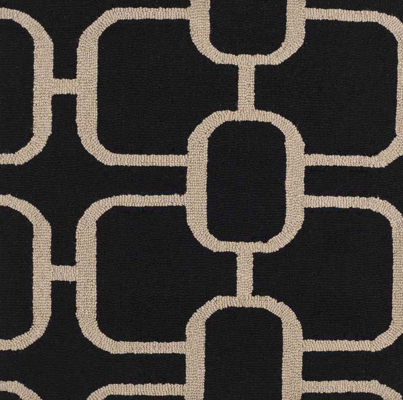 Lakeport Modern Black/Beige Area Rug