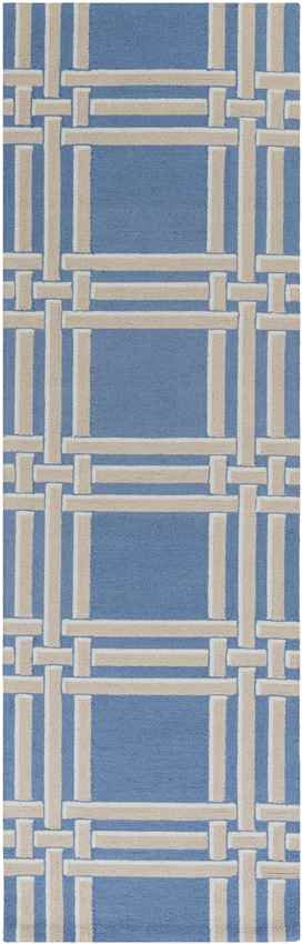 Lakeside Modern Bright Blue/Khaki Area Rug