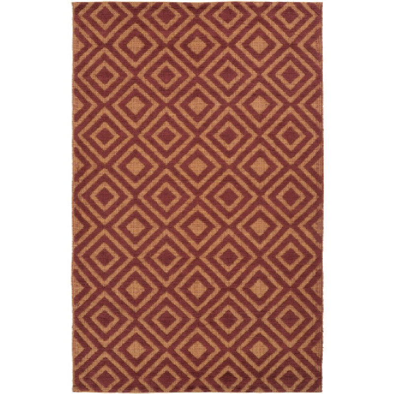 Lakeview Modern Burgundy Area Rug